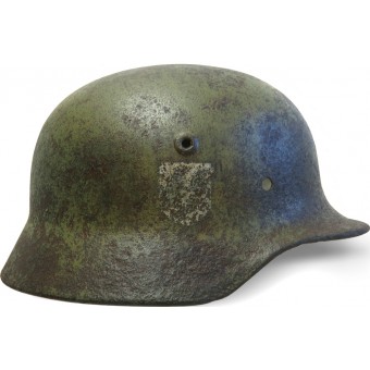 Duitse groene camo m 40 ss helm enkele sticker. Espenlaub militaria